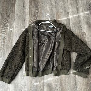 Women’s sherpa button up